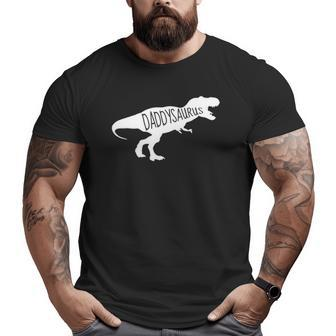 Mens Baby Announcement For Dad Daddysaurus Big and Tall Men T-shirt | Mazezy