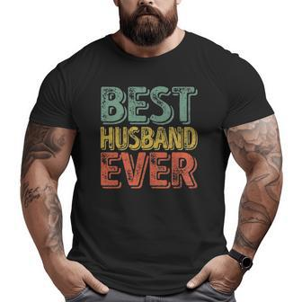 Mens Best Husband Ever Christmas Father's Day Big and Tall Men T-shirt | Mazezy