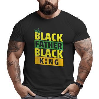 Mens Black Father Husband Dope Black Dad Black King Big and Tall Men T-shirt | Mazezy