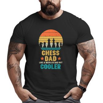 Mens Chess Dad Regular But Cooler Retro Father's Day Player Men Big and Tall Men T-shirt | Mazezy DE