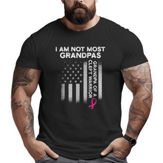 Mens Cleft Palate Lip Most Grandpa Cleft Strong Awareness Big and Tall Men T-shirt | Mazezy
