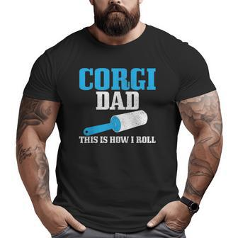 Mens Corgi Dad Dog Hair Beagle Big and Tall Men T-shirt | Mazezy
