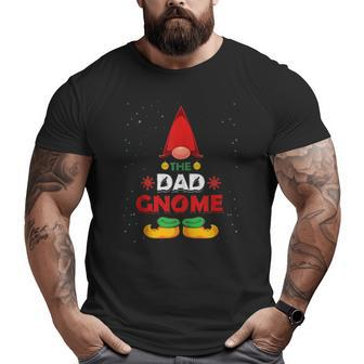 Mens The Dad Gnome Xmas Family Matching Pajama Christmas Gnome Big and Tall Men T-shirt | Mazezy