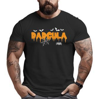 Mens Dadcula Daddy Matching Family Halloween Costume Dad Men Big and Tall Men T-shirt | Mazezy