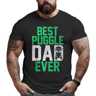 Mens Dog Lover Puggle Dad Pet Owner Fathers Day Animal Puggle Big and Tall Men T-shirt | Mazezy