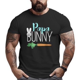 Mens Easter Papa Bunny Family Couples Big and Tall Men T-shirt | Mazezy