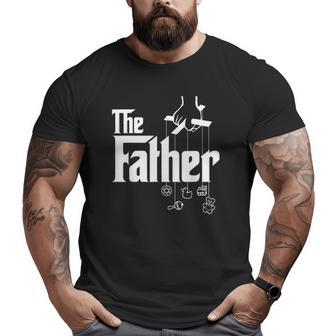 Mens The Father First Time Father's Day New Dad Big and Tall Men T-shirt | Mazezy
