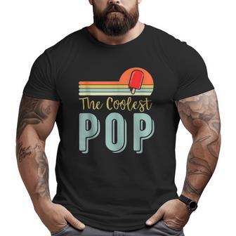 Mens Father's Day Grandfather Retro Vintage The Coolest Pop Big and Tall Men T-shirt | Mazezy