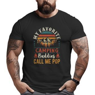 Mens My Favorite Camping Buddies Call Me Pop Grandpa Saying Big and Tall Men T-shirt | Mazezy DE