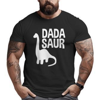 Mens Dadasaur For Dada Perfect Fathers Day Big and Tall Men T-shirt | Mazezy