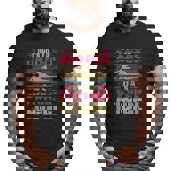 Mens For Father's It's Not Dad Bod It's Father Figure Vintage Retro Big and Tall Men T-shirt | Mazezy
