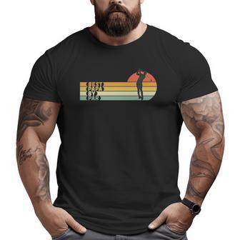 Mens Golf Best Papa By Par Father's Day Golf Big and Tall Men T-shirt | Mazezy