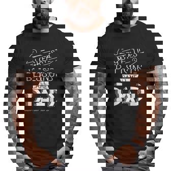 Mens My Greatest Blessings Call Me Dad Christian Father's Day Big and Tall Men T-shirt | Mazezy