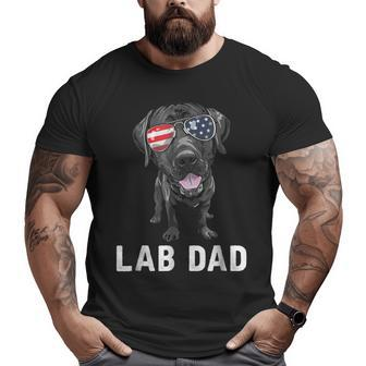 Mens Lab Dad Shirt Father's Day 4Th Of July American Big and Tall Men T-shirt | Mazezy