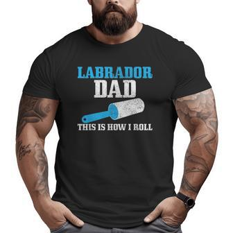 Mens Labrador Dad Lab Dog Black Lab Labrador Big and Tall Men T-shirt | Mazezy