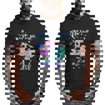 Mens Mermaid Dad Squad For Dad Fathers Big and Tall Men T-shirt | Mazezy