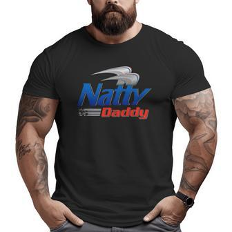 Mens Natty Daddy Dad Bod Light Humor Beer Lover Father's Day Big and Tall Men T-shirt | Mazezy