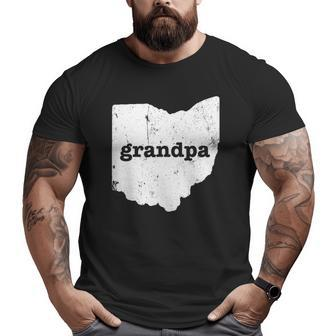 Mens Ohio Grandpa Grandfather State Grandpa Ohio Big and Tall Men T-shirt | Mazezy
