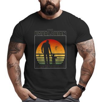 Mens The Papalorian Fathers Day Dad And Son Fishing Big and Tall Men T-shirt | Mazezy