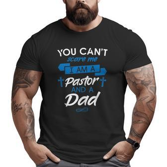 Mens Pastor Dad Sermon Big and Tall Men T-shirt | Mazezy
