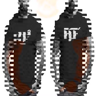 Mens Pop Squared Pop To The Second Power Gramps Big and Tall Men T-shirt | Mazezy