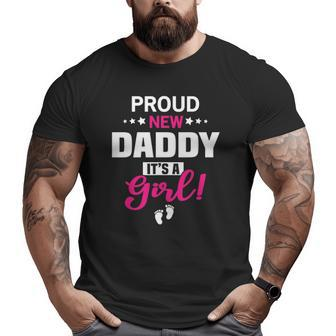Mens Proud New Daddy It's A Boy Big and Tall Men T-shirt | Mazezy