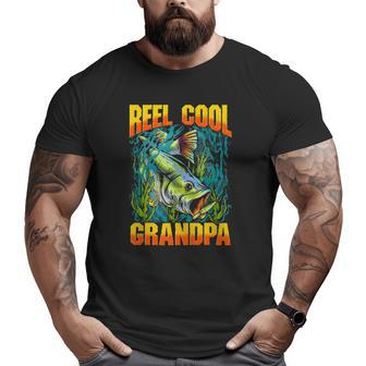 Mens Reel Cool Grandpa Fishing Lover Fathers Day Big and Tall Men T-shirt | Mazezy DE