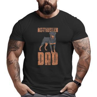 Mens Rottweiler Rottie Dad Daddy Daddy Big and Tall Men T-shirt | Mazezy