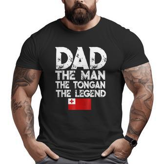 Mens Storecastle Dad The Tongan The Legend Father's Day Big and Tall Men T-shirt | Mazezy