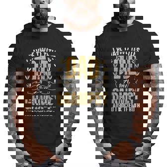 Mens I Have Two Titles Dad And Grampsy I Rock Them Both Best Dad Big and Tall Men T-shirt | Mazezy