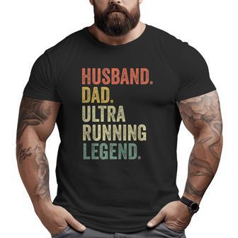 Mens Ultra Runner Men Husband Dad Vintage Trail Running Big and Tall Men T-shirt | Mazezy
