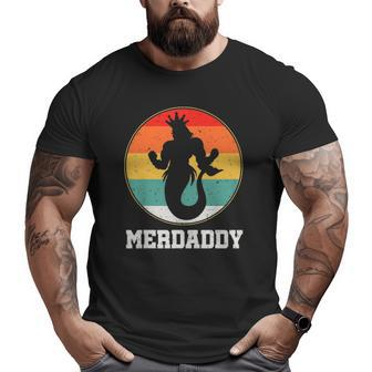 Merdaddy Security Merman Mermaid Daddy Fish Father's Day Big and Tall Men T-shirt | Mazezy