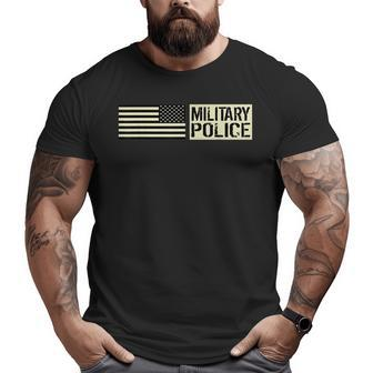 Military Police Flag America Mp Army Veteran Big and Tall Men T-shirt | Mazezy