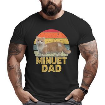 Minuet Napoleon Cat Dad Retro For Cats Lover Big and Tall Men T-shirt | Mazezy