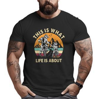 Motocross Dirt Bike Dad Motorcycle Biker Father And Son Big and Tall Men T-shirt | Mazezy
