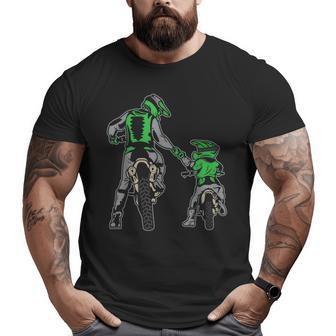 Motocross Father & Son Dirtbike Riders Motorcycle Bike Big and Tall Men T-shirt | Mazezy