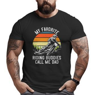 Motorcycle Dad Dirt Bike Motocross Riding Buddies Big and Tall Men T-shirt | Mazezy