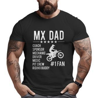 Mx Dad Motocross Big and Tall Men T-shirt | Mazezy