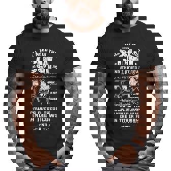 All I Need Is This Cow Farmer Women Men Dairy Farm Big and Tall Men T-shirt | Mazezy