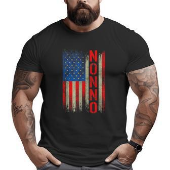 Nonno America Flag For Men Father's Day Big and Tall Men T-shirt | Mazezy UK