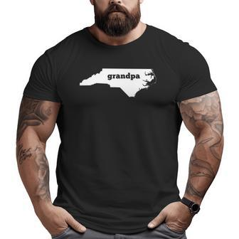 North Carolina Grandpa Nc Map Grandpa Big and Tall Men T-shirt | Mazezy