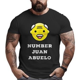 Number Juan Abuelo Espanol Spanish Hispanic Grandpa Big and Tall Men T-shirt | Mazezy