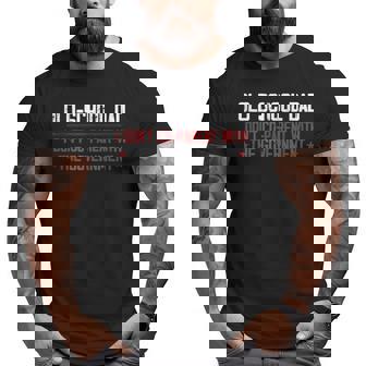 Old-School Dad I Don’T Co-Parent With The Government For Dad Big and Tall Men T-shirt | Mazezy