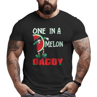 One In A Melon Daddy Dabbing Watermelon Big and Tall Men T-shirt | Mazezy