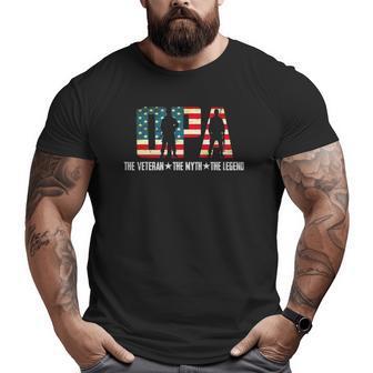 Opa The Veteran The Myth The Legend For Dad Fathers Day Big and Tall Men T-shirt | Mazezy CA