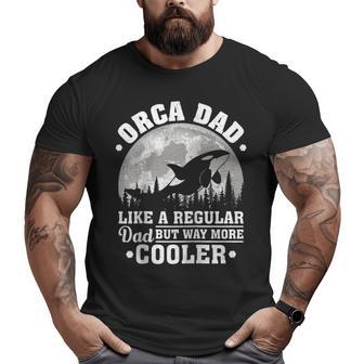 Orca Dad Like A Regular Dad Orca Father’S Day Raglan Big and Tall Men T-shirt | Mazezy