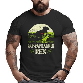Pap Papssaurusrex Dinosaur Pap Paps Saurus Family Big and Tall Men T-shirt | Mazezy