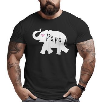 Papa Africa Elephant Father Matching For Dad Big and Tall Men T-shirt | Mazezy