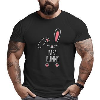 Papa Bunny Matching Easter Bunny Egg Hunting Big and Tall Men T-shirt | Mazezy