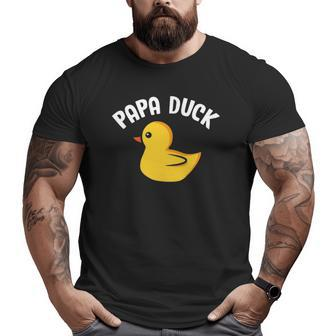 Papa Duck Duck Lover Duck Hunting Father's Day Big and Tall Men T-shirt | Mazezy